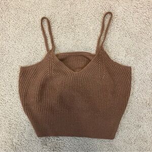 3 for $30 🎁 SHEIN Camisole Tank Top L Brown Knit